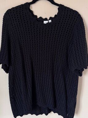 OPEN KNIT SWEATER SHORT SLEEVE GAP BRAND